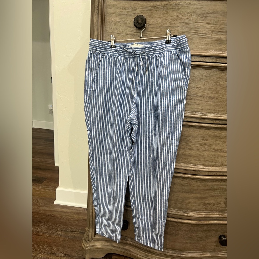L.O.G.G. Blue and White Striped Pants